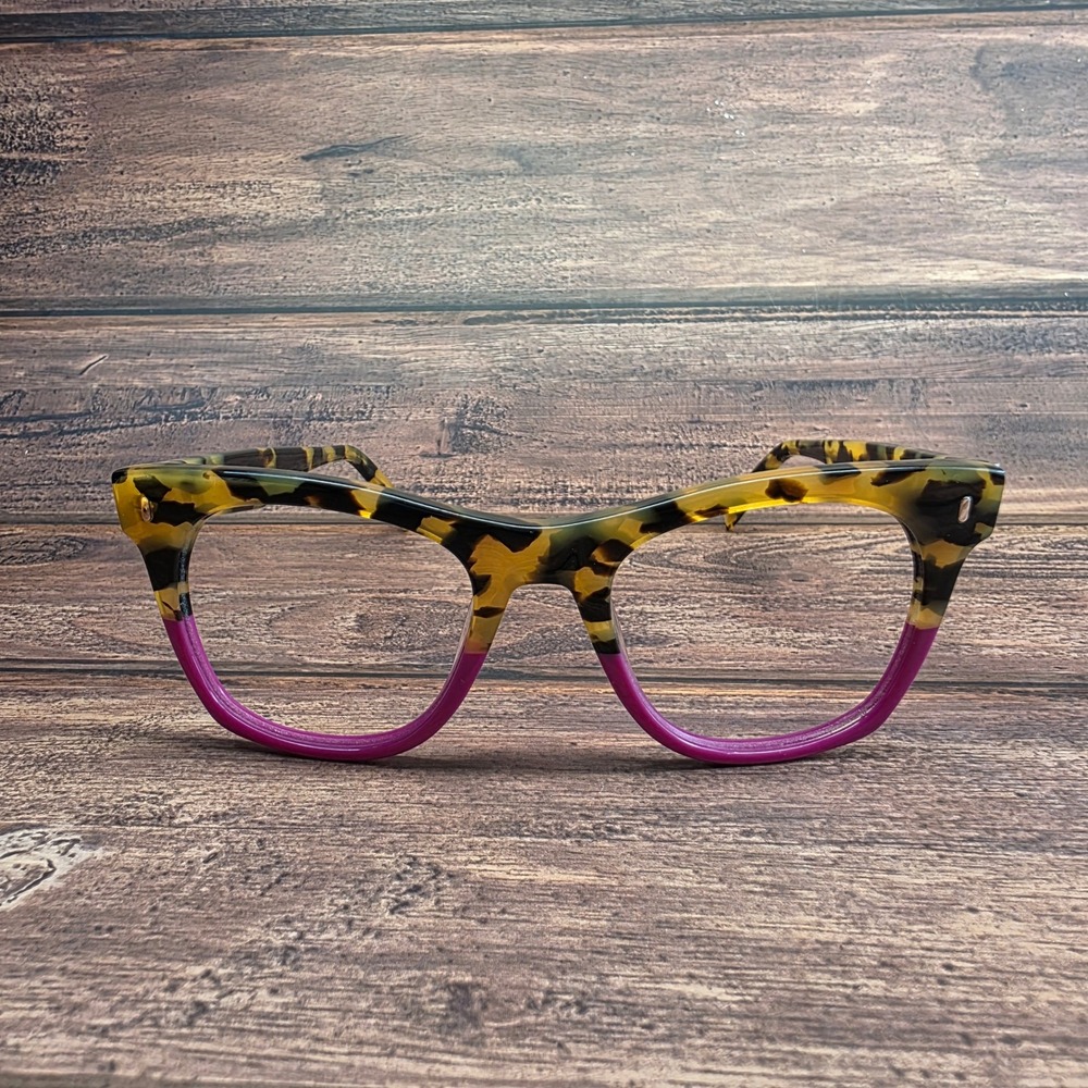 Warby Parker Hunt W 222 Eyeglasses Tortoise Purple 52-20-145 Square Frames